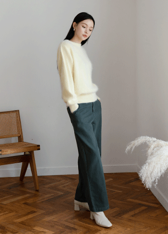 (CT-1227) Wool double-weave check coat Korea