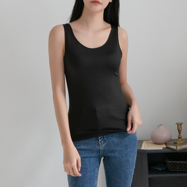 (NT-5083) Hug Warming U-Neck Sleeveless Tee