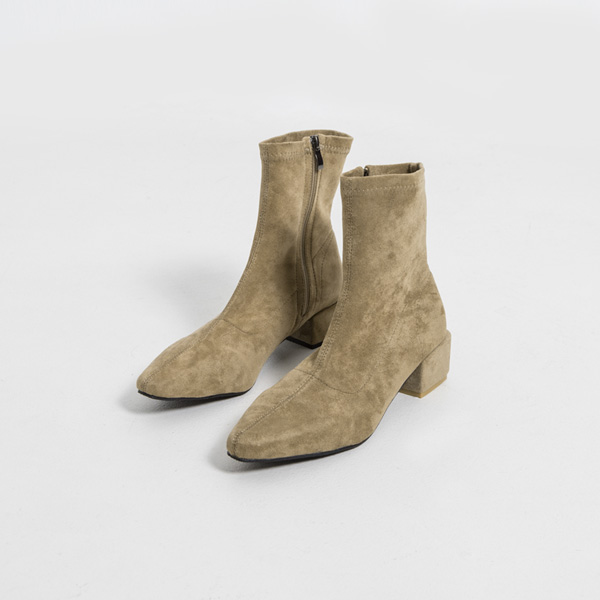 (SH-2880) Modern Suede Ankle Boots