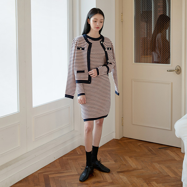 (OP-4795) H-fit color knit one-piece