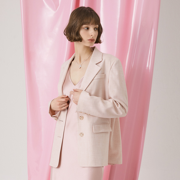 (JK-2092) New Basic Natural Set-up Single Jacket