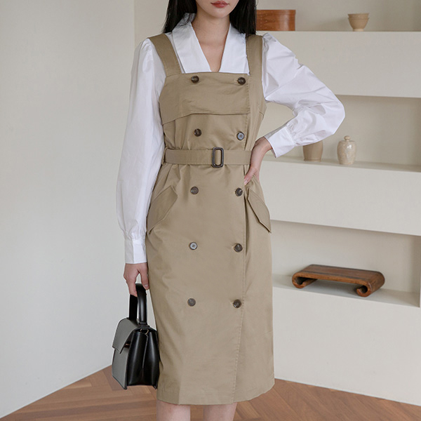 (OP-4799)Trench Layered One Piece S