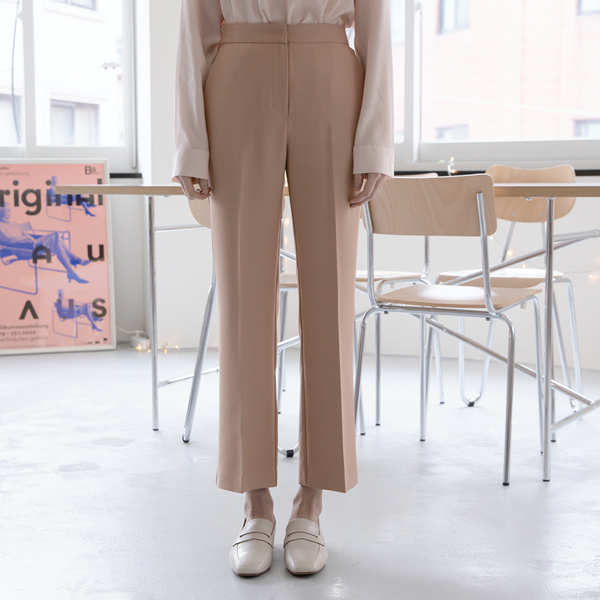 (PT-3954)Setup Banding Bootcut Pants