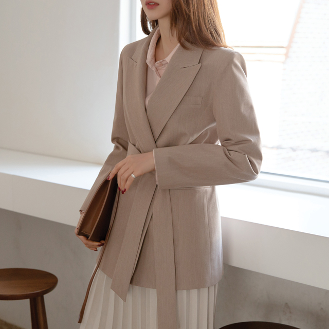 (JK-2082)Setup Chic Belted Jacket S
