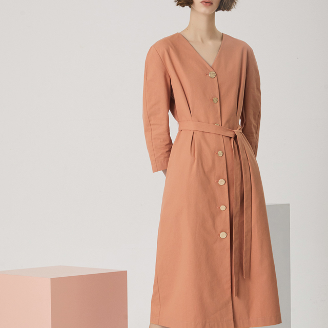 (OP-4803)Volume sleeve chin one-piece S