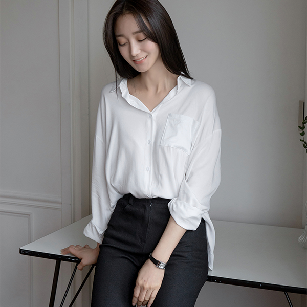 (BL-3502) Casual Shirt Blouse