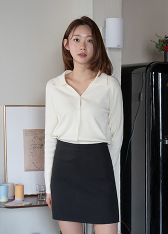 (CT-1218) Modern Open Classic Trench Coat S Korea