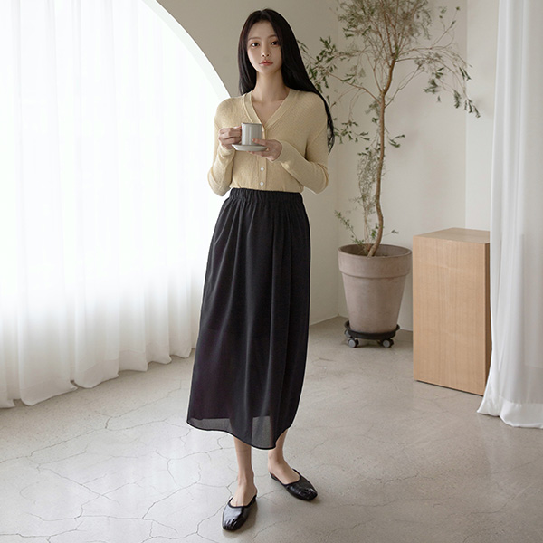 (SK-3840) Light Banding Skirt