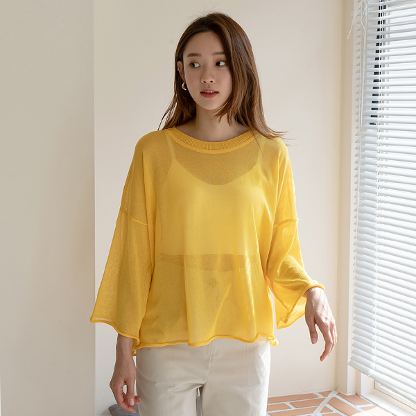 (NT-5343) Light see-through loose knit
