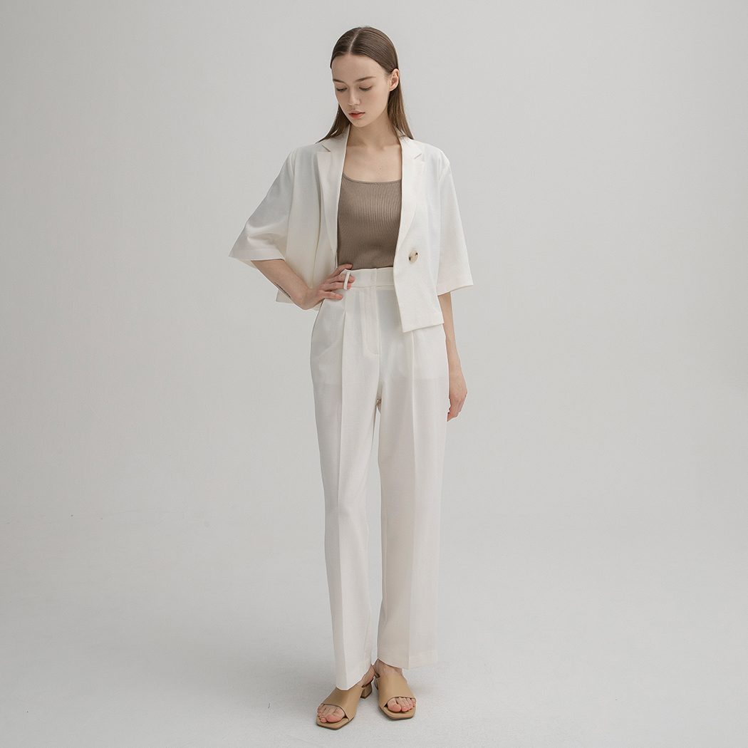 (PT-4028) Unique Boyfit Set-up Pants