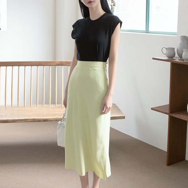 (SK-3938) Side Slit H Skirt