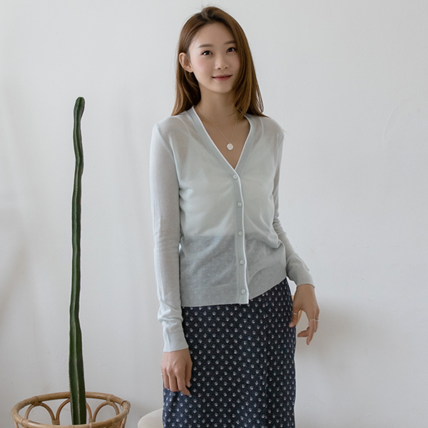 (CD-1539) Light lining knit cardigan
