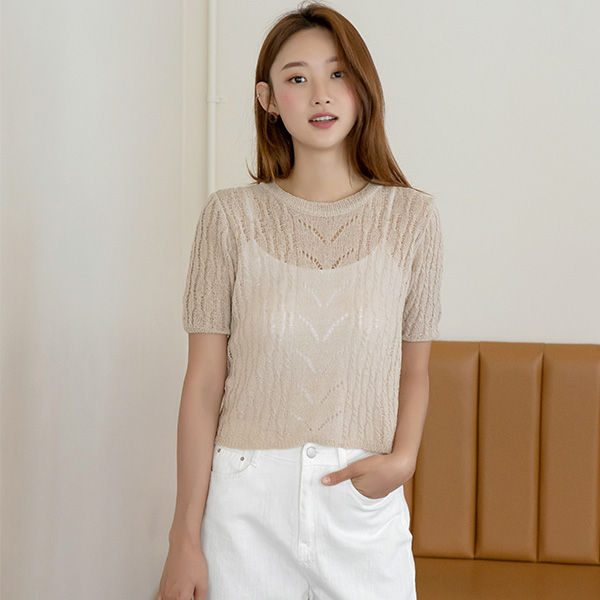 (T-5417) Light Summer Loose Knit
