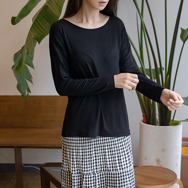 (T-5461)Back Strap Point Tee