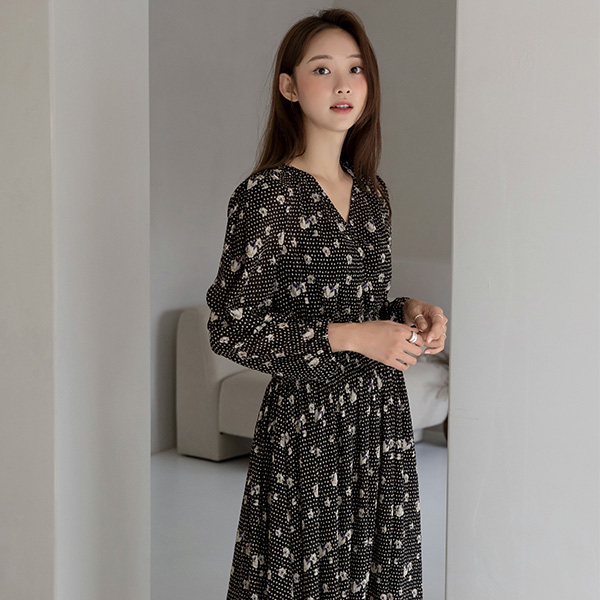 (OP-5109) Floral Smoking Long One Piece S