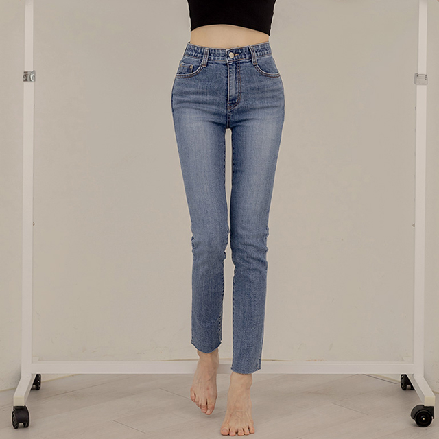 (N-PT-4373)EDEW S003 Straight Denim Pants