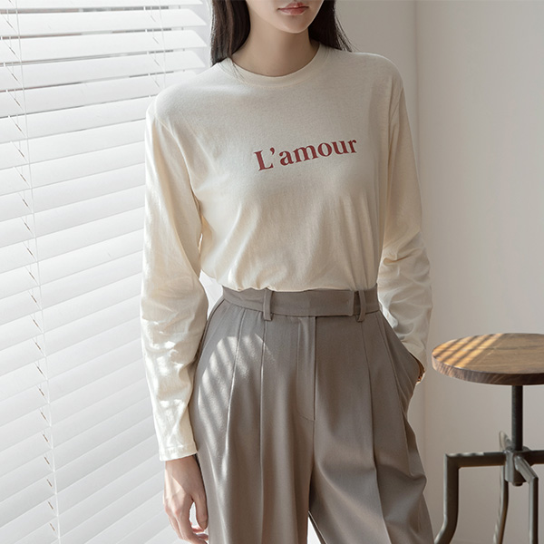 (T-5549) Lamour Lettering Tee