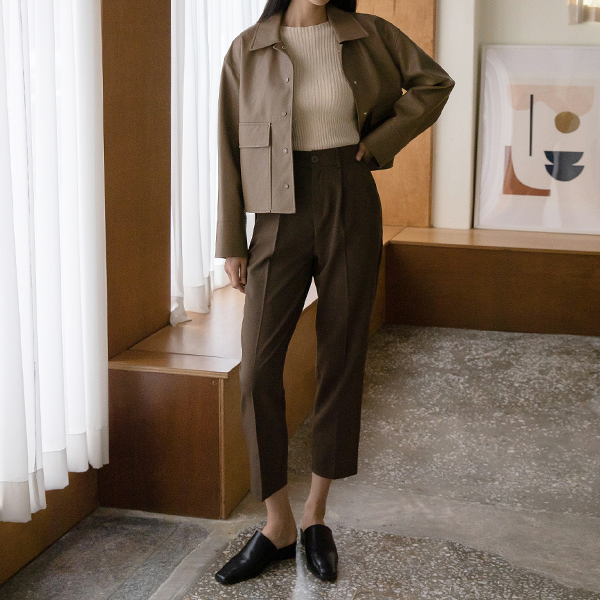 (PT-4455) Daily Slim Back Banding Pants