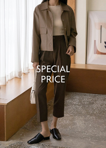 (T-5527) Wide neckline slim knit Korea