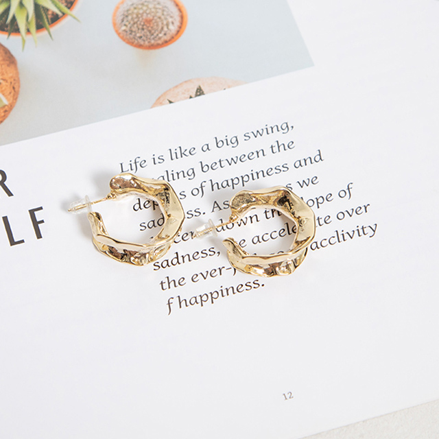 (E-1484) Art Ring Earrings