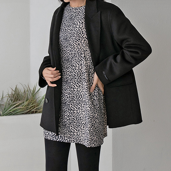 (JK-2239) Wool Overfit Handmade Double Jacket