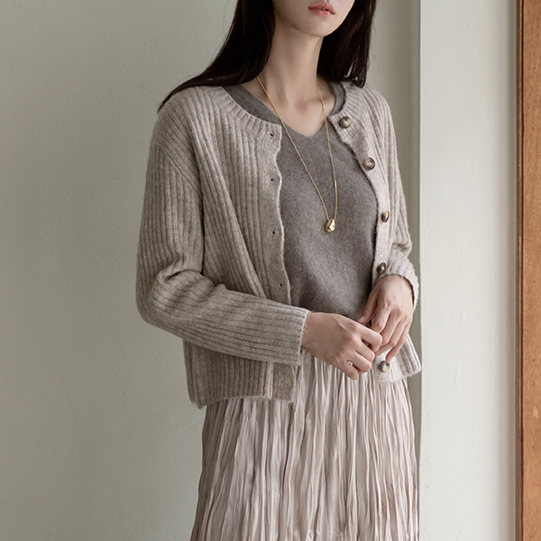 (CD-1620) Natural Mood Knit Cardigan