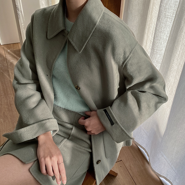 (JK-2238) Wool Set-up Handmade Short Jacket