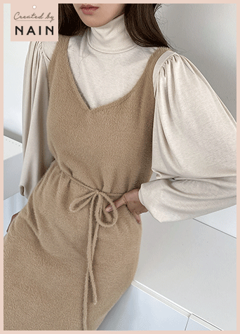 (CD-1552) V-neck fake angora knit cardigan Korea