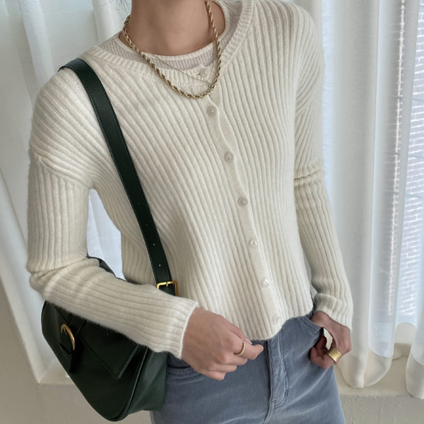 (CD-1643) Daily Round Knit Cardigan