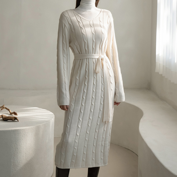 (OP-5461) Daily Strap Knit One Piece S