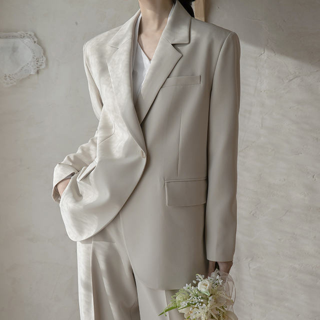 (JK-2327)Setup Natural Boxy Fit Jacket