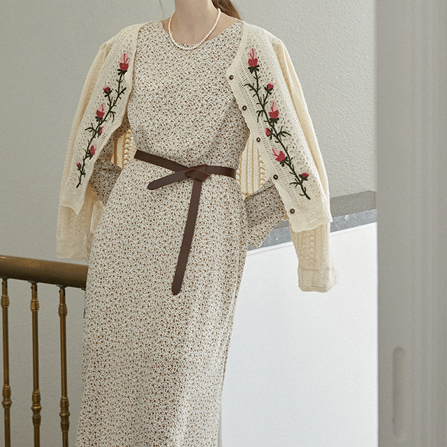 (OP-5344) Boat neck floral one piece