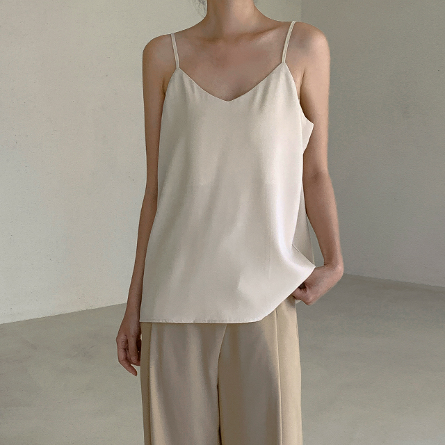 (BL-3708)N Signature BL005-Basic Slip Blouse