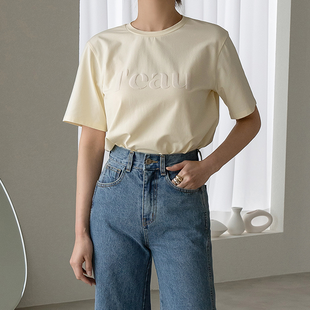 (T-5597) Foaming Lettering Tee