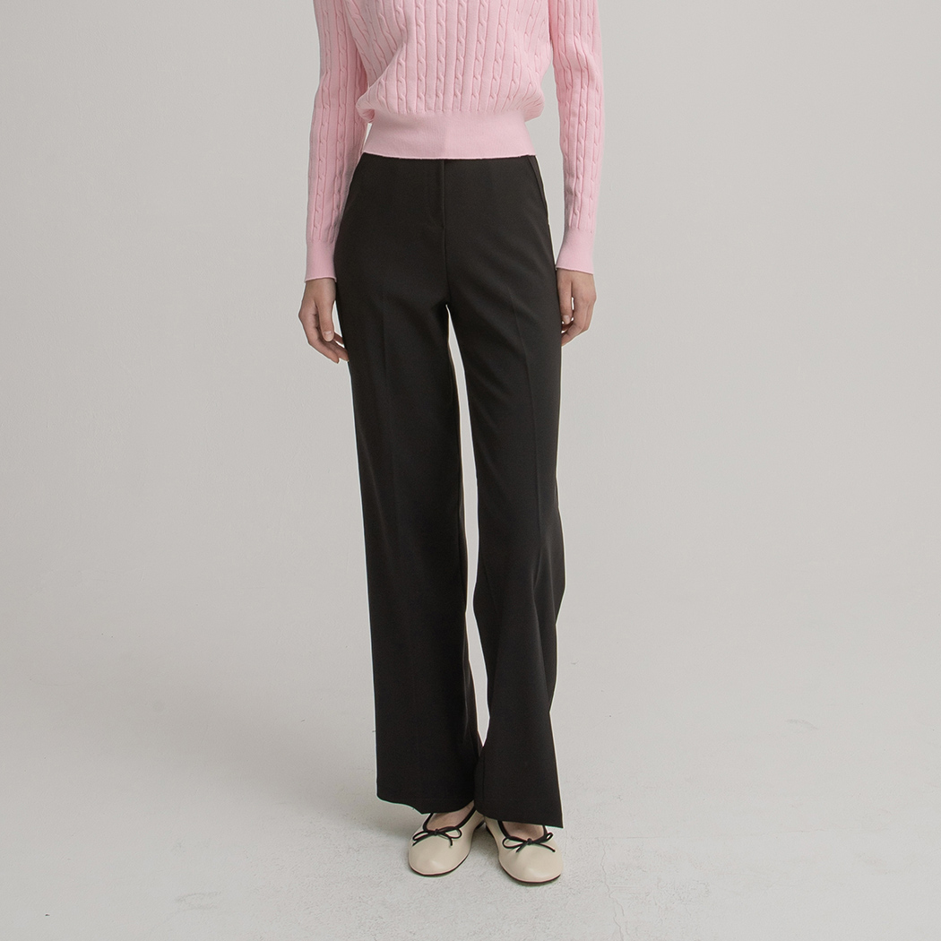 (PT-4704)N Signature PT004-Span Slim Wide Pants