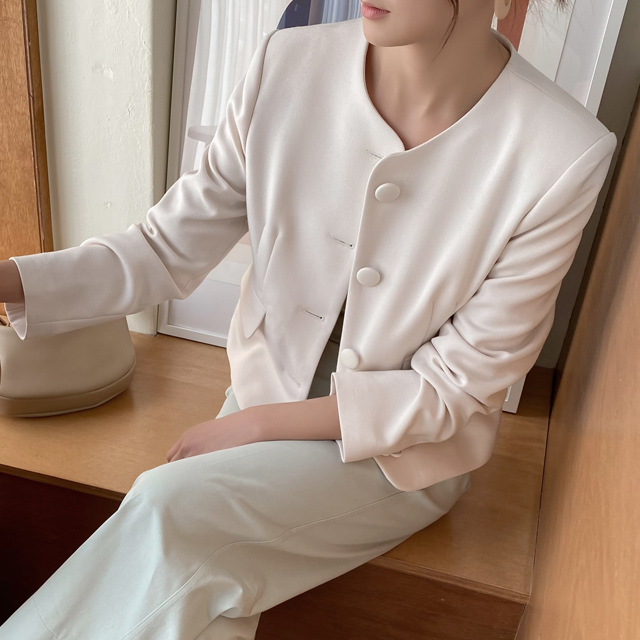 (JK-2462) Classic Button Slim Jacket