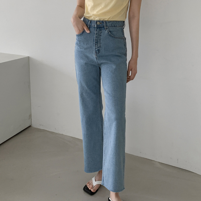 (N-PT-4744)EDEW W001 Wide Denim Pants