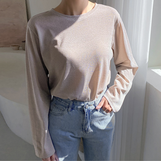 (T-5595) Soft Metal Overfit Tee