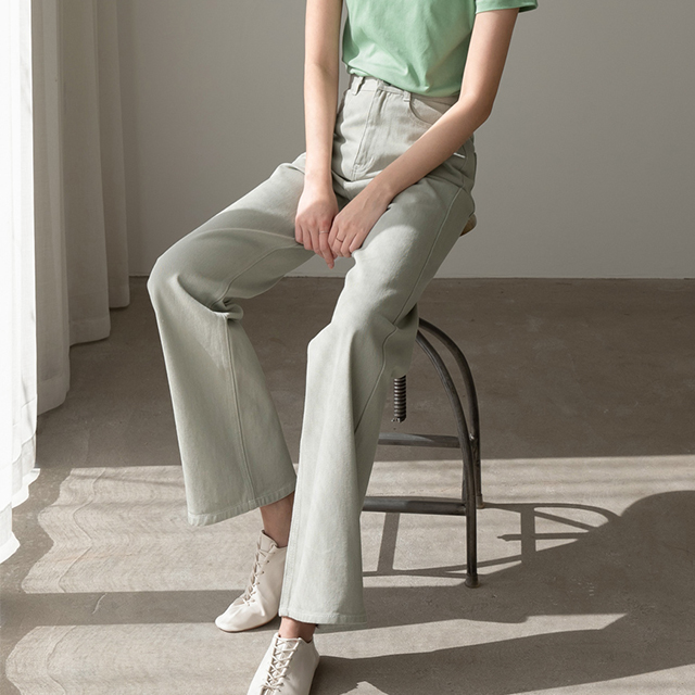 (PT-4480)Setup Maxi Wide Denim Pants