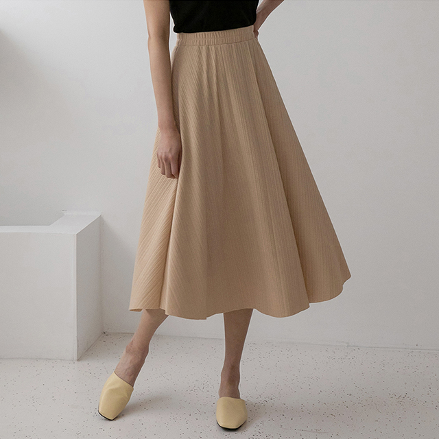 (SK-4299) Daily Flare Banding Skirt