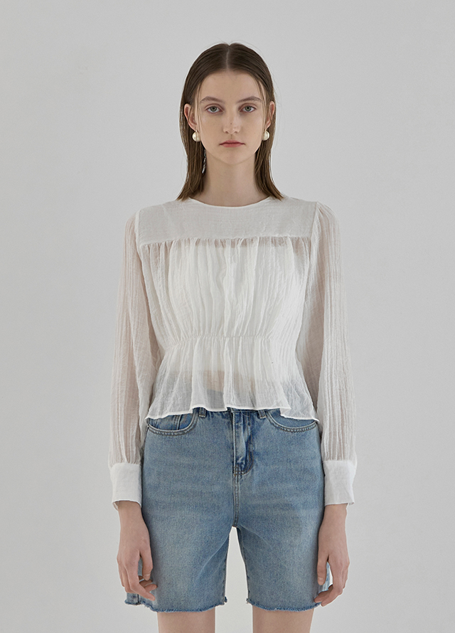 (PT-5201) Inside Slit Color Denim Pants Korea