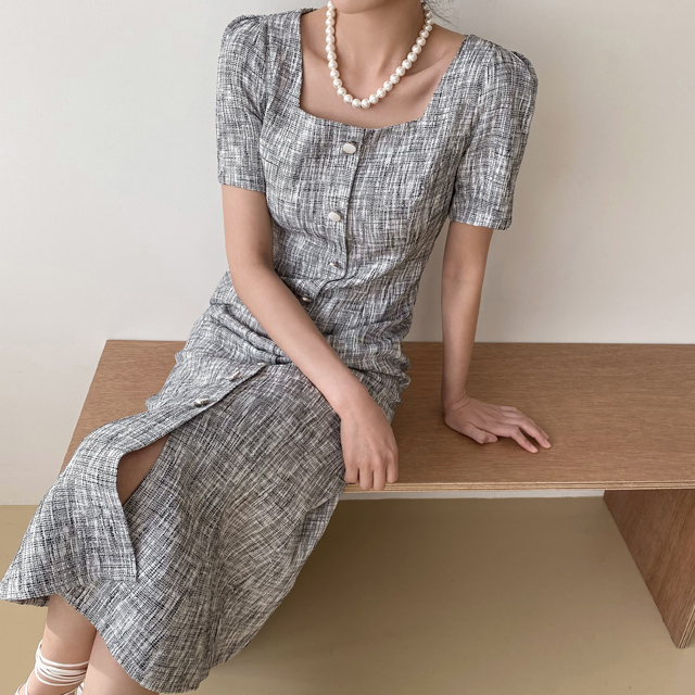 (OP-5481) Tweed Mermaid One Piece