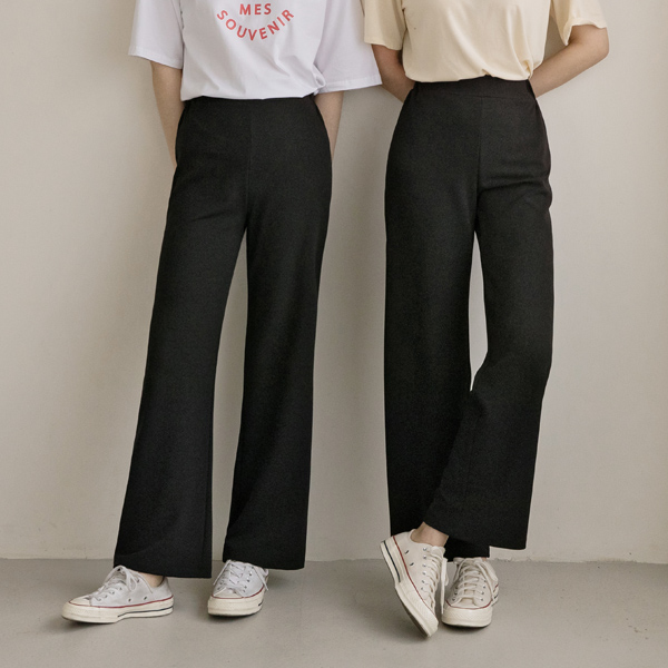 (N-PT-4816)N Cheese PT001-Slim Wide Banding Pants
