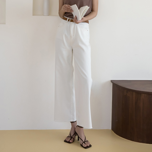 (PT-4828) Cotton loose wide pants