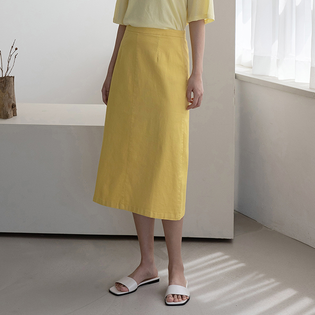 (SK-4422) Cotton Color Point Skirt