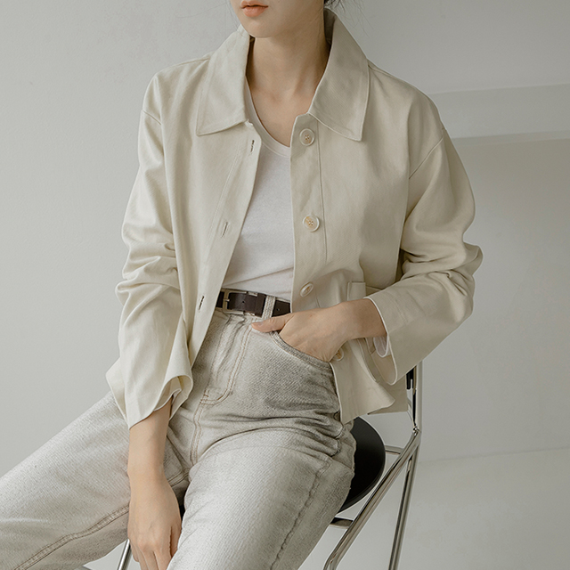 (JK-2598) Casual collar point jacket