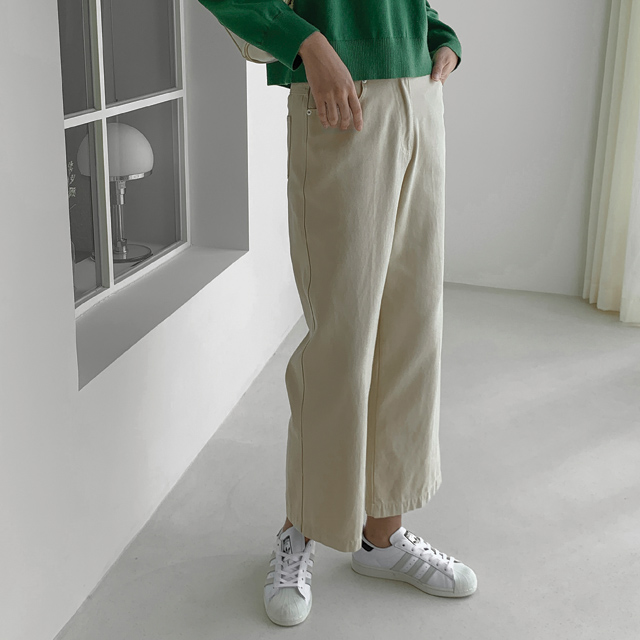 (PT-4944)Casual Slim Wide Cotton Pants