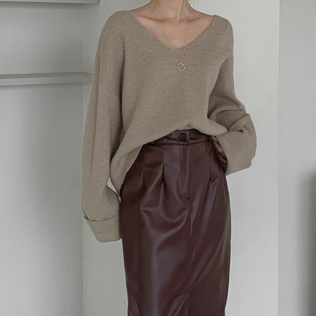 (T-6019) Two-way overfit crop knit