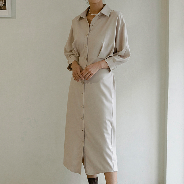 (OP-5826) Dolman Silhouette Collar One Piece