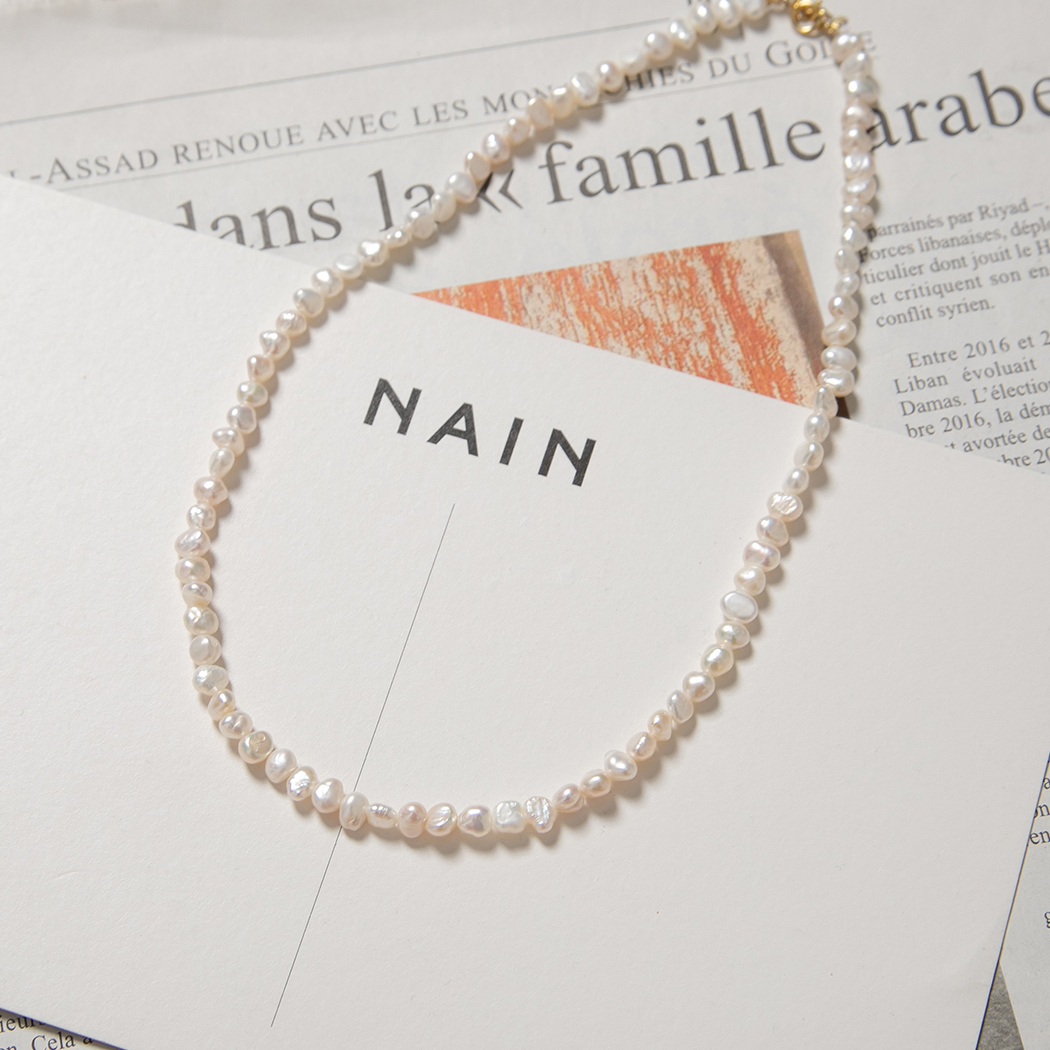 (N-818) Pearl Beading Necklace